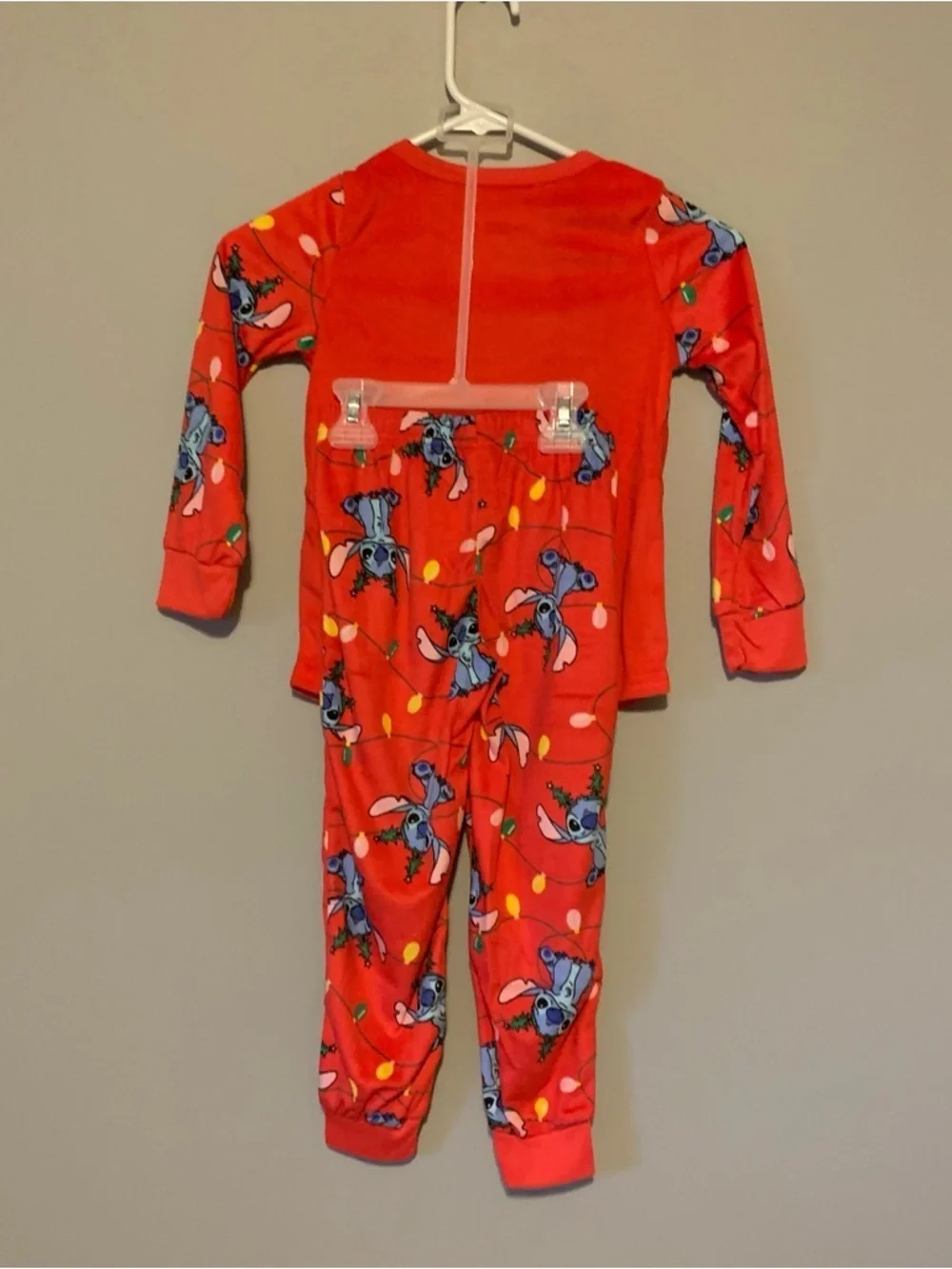 NWT. DISNEY Stitch Holiday Pajama Set